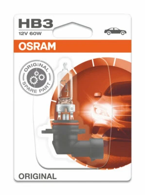 Osram HB3 x2 Twin Pack Headlight Bulb 9005-01B Blister Pack - Image 1 of 4