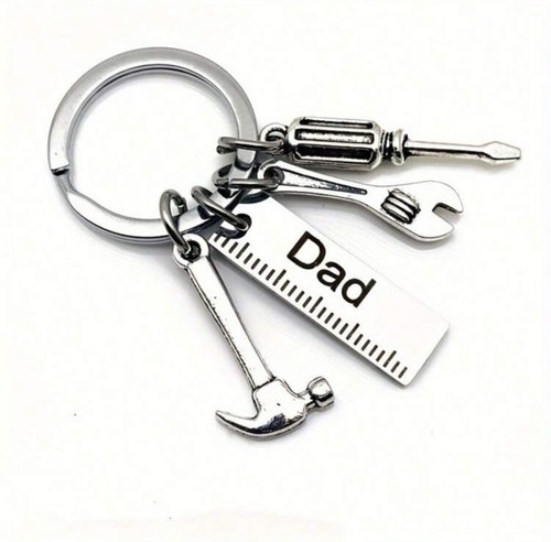 1 pieza Llaveros Feliz Día del Padre - Regalo Día del Padre para Papá Juego de Tornillos Dijes - Imagen 5 de 5