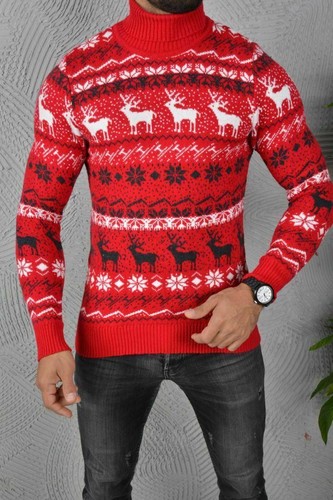 Megaman Men's Roll Neck Knitted Jumper 