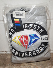 NASCAR 75th Anniversary Fleece Pullover Grey Medium Hoodie