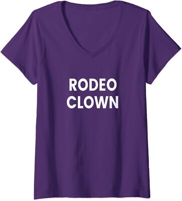 Rodeo Clown Rodeo Artist Guard Bull Wrestler Tee Ladies' V-Neck Tshirt