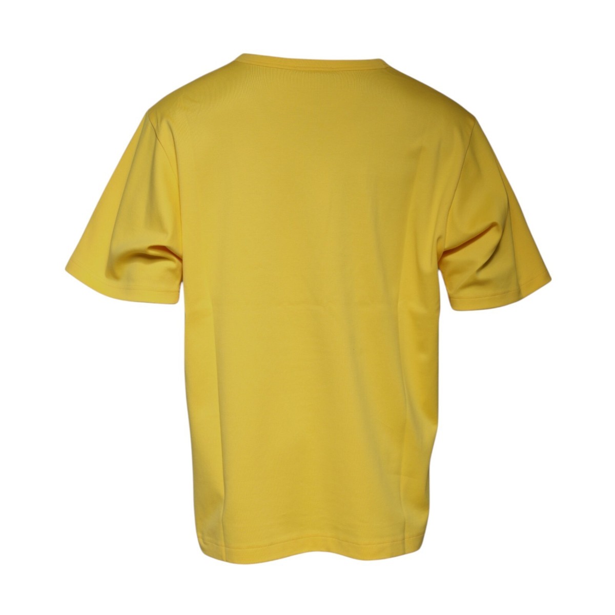 Dolce & Gabbana イエロー Tシャツ 44 Dolce & Gabbana Yellow Crew Neck Short Sleeves Men's T-shirt