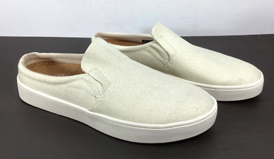 Revitalign Waco Shoe Co Orthotic Shimmer Gold Cream Mules Sparrow Slide 9.5 B