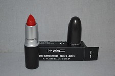 Mac Retro Matte Lipstick Ruby Woo 0.1oz New Boxed