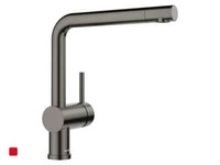 Blanco Linus Satin Dark Steel - 527 732 Hochdruckarmatur Wasserhahn Festauslauf