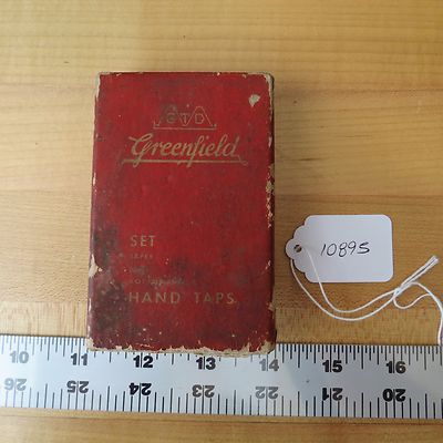 Vintage Greenfield Hand Taps box with mix bits (lot#10895)