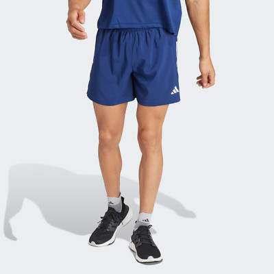 Adidas Own The Run IY0706 Shorts Men's Dark Blue Drawstring Waist Active APP1874