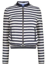 Armani Jeans Women's Cotton Mix Crop Full Zip Blazer