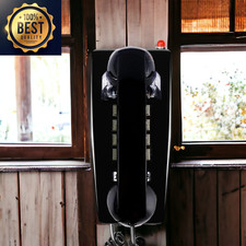 Phones Retro Wall for Landline with Mechanical Ringing Classic Corded Wall