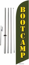 Bootcamp Fitness Advertising Feather Banner Swooper Flag Kit w/Spike
