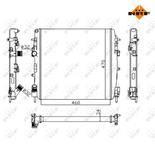 KüHler, MotorküHlung Economy Class Nrf 58317A FüR Renault-image