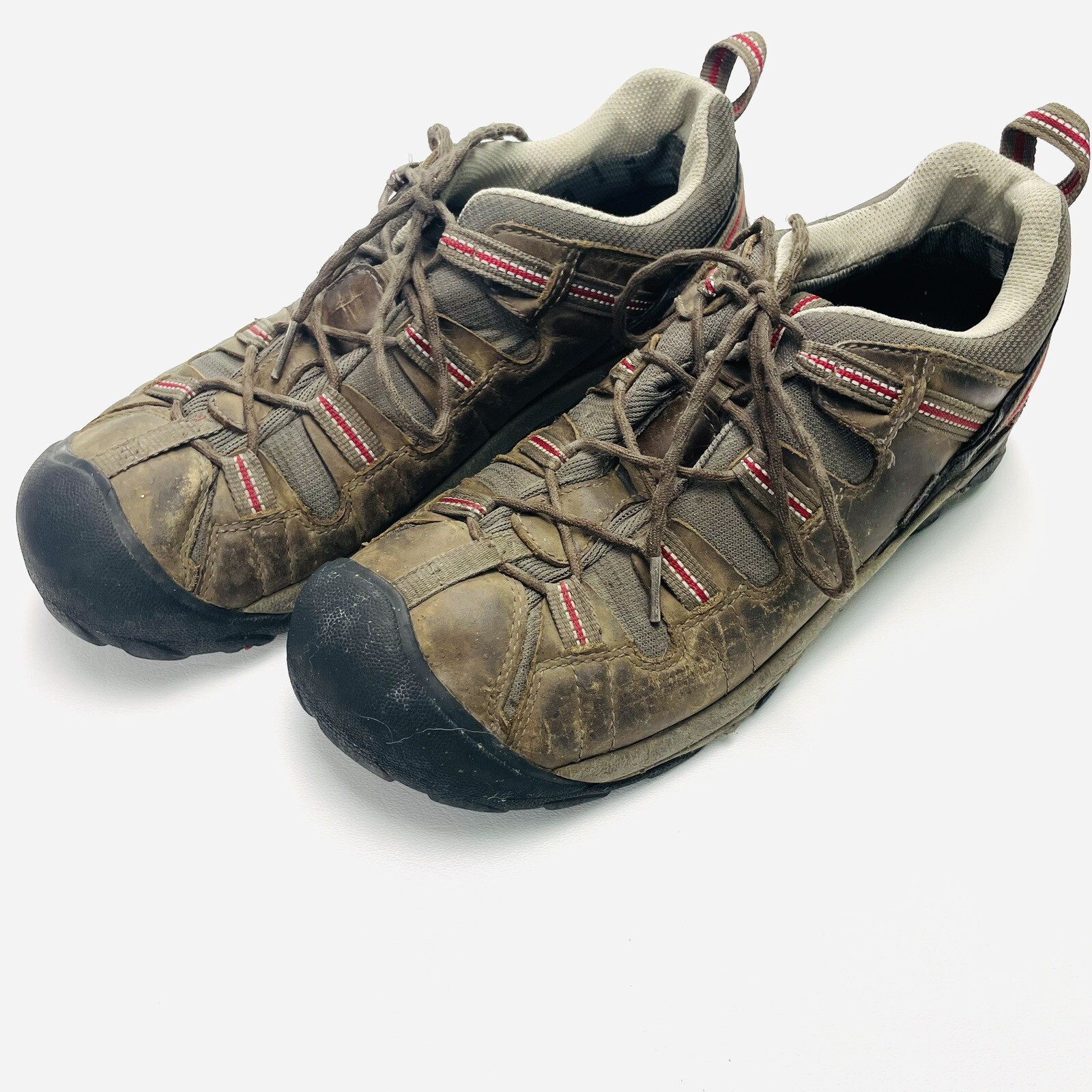 Scarpe Keen donna 11 marroni pelle utility escursionismo trail stivali Keen Dry prova H2O
