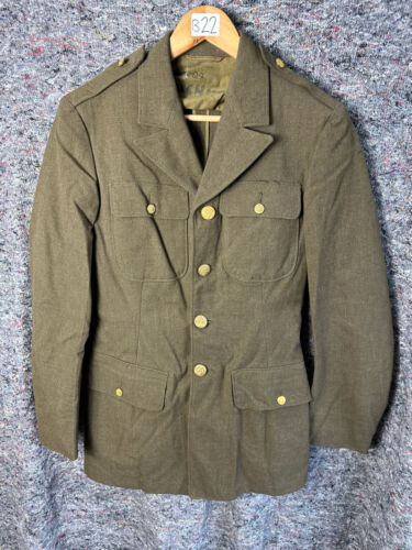 Original US Army WW2 Class A Uniform Jacket - 36" X Large Chest - 1941 Dated - 第 1/24 張圖片