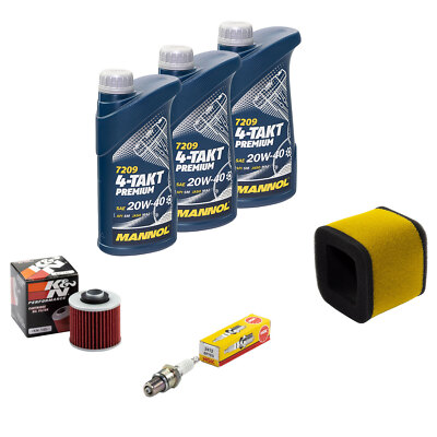 Öl Wartung Set 3L für Yamaha XT 500 1U6 1976-1989 Luftfilter Ölfilter Zündkerze