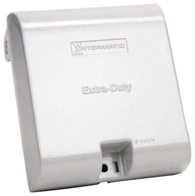 Intermatic WP1030MXD, 2-Gang, (1) Receptacle, Gray, Weatherproof Cover, 1 pc