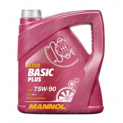 4 LITER 75W90 MANNOL BASIC PLUS GETRIEBEÖL API GL4+ VOLLSYNTHETISCH 75W-90