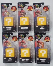 The Super Mario Bros Movie 1" Mini Figures Wave 2 Complete 6 Figure Set 1/25 Lot
