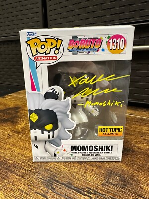 JSA Signed Xander Mobus Funko Boruto: Momoshiki - Hot Topic Excl w Protector