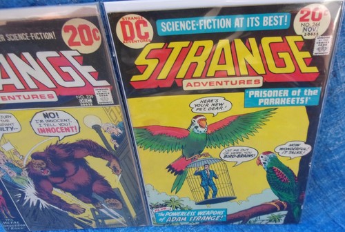 DC Comics Strange Adventures Lot # 239 & 244 Adam Strange 1972 1974 John Gorilla - Picture 4 of 6