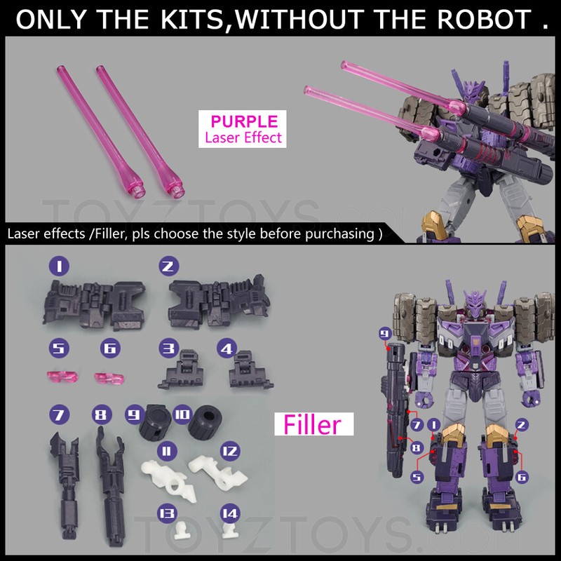 Laser Effect Filler Upgrade Kit For Legacy Evolution Comic Universe Tarn - Fill