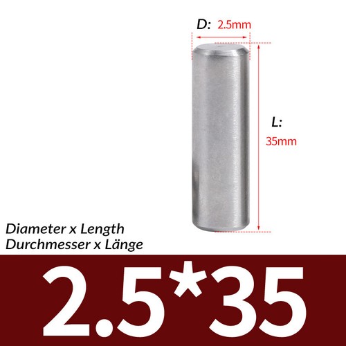 1mm 1.5mm 2mm 2.5mm Metric Steel Dowel Pins A2 Stainless Steel Dowels DIN7 - Picture 43 of 45