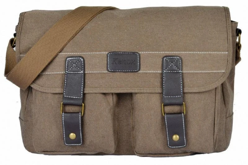 Well-Built CANVAS CROSSBODY MESSENGER BAG / LAPTOP / BRIEFCASE / CAMERA - Image 2 of 3