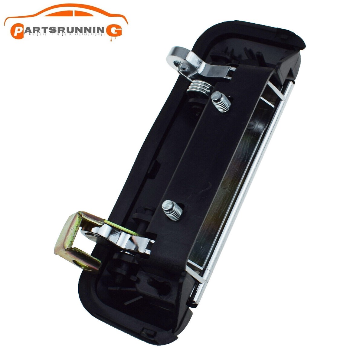 Door Outer Handle Chrome w/Black Trim for Mitsubishi L200 Pickup