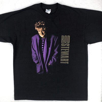 vintage 90s ROD STEWART LIVE CONCERT T-Shirt XL rock pop single