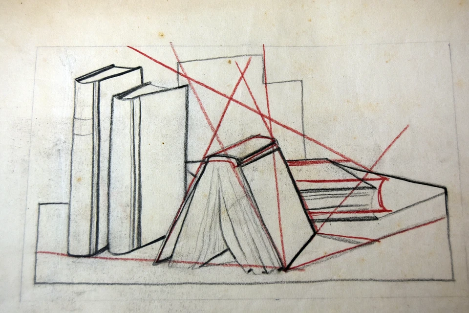 14" Antiguo Dibujo a Lápiz Años 20 Dibujo Sra. Lester Bennett Libros Antiguos Estudio Foto 2 de 4