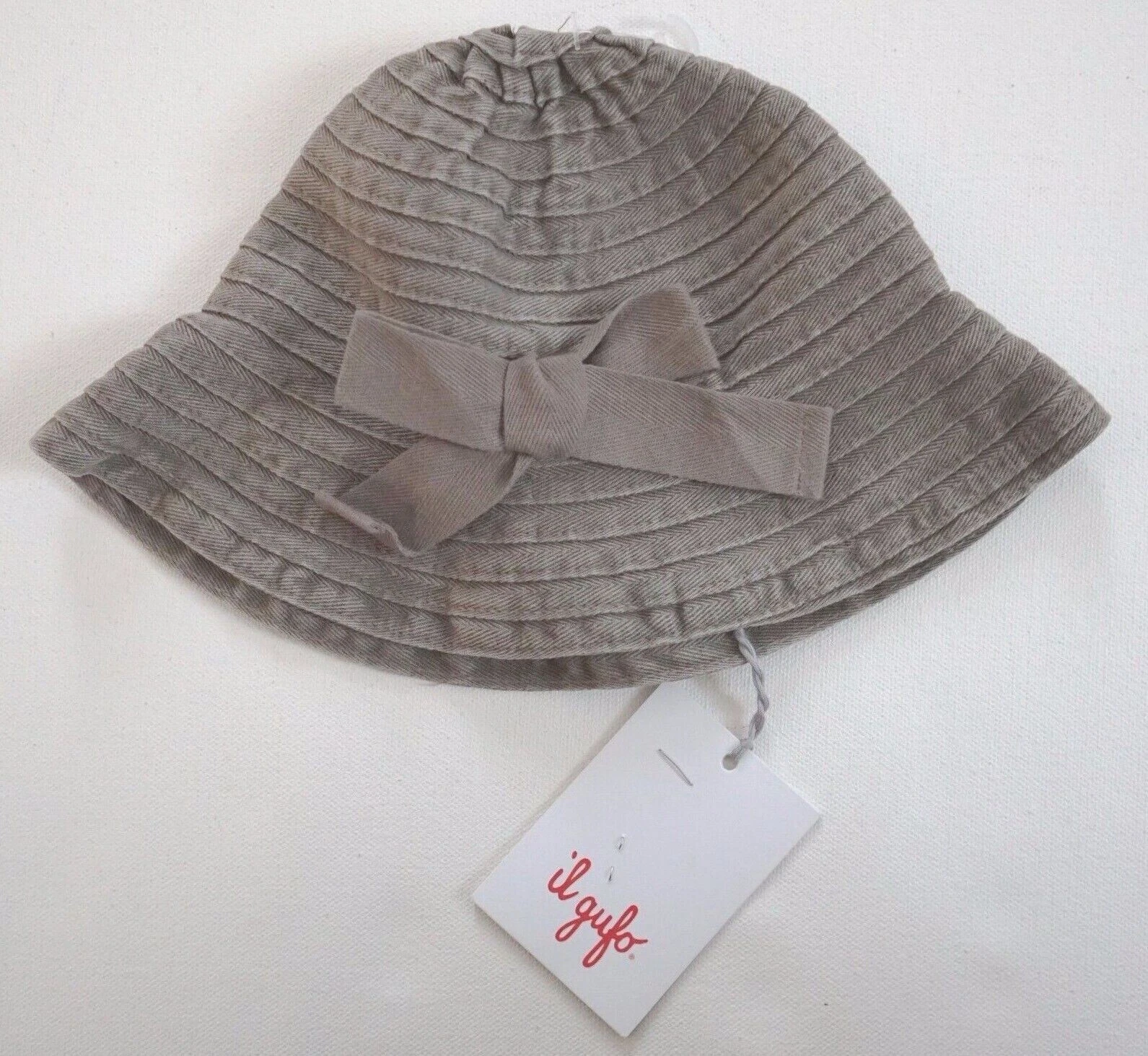 NEW Authentic IL GUFO ITALY Cotton PANAMA HAT 48/12-18M 50/2-4T
