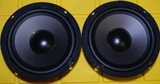 6.5" Woofers Poly Cone Speakers 4ohm Home & Car replacement DIY Pair NEW