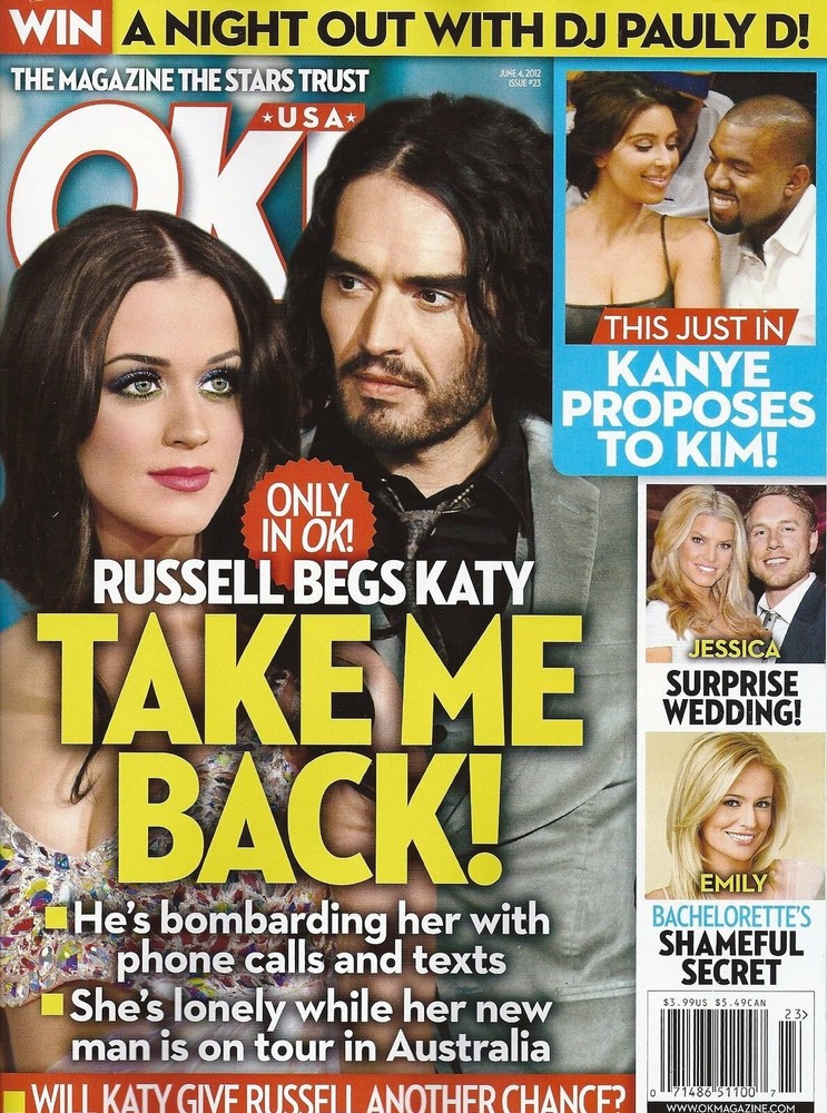 OK! Magazine June 4 2012 Katy Perry Russell Brand Kim Kardashian Jennifer Lopez