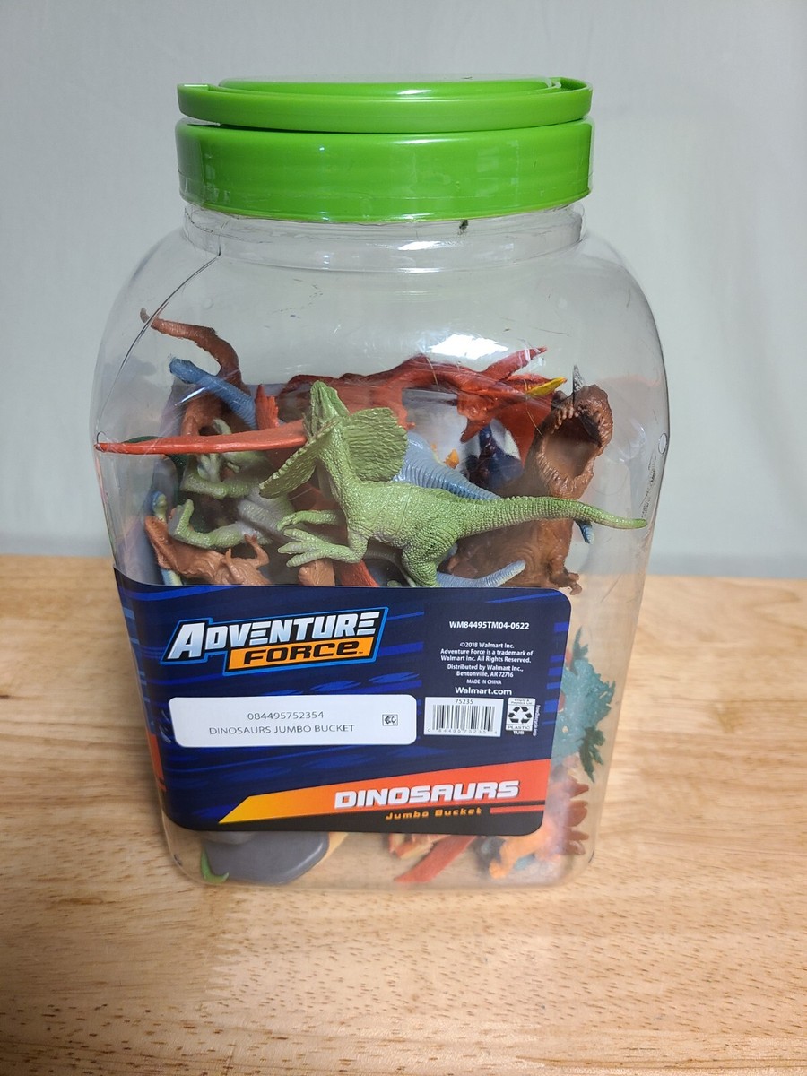 Adventure Force 55 Piece Dinosaur Toy Action Figures In Carry