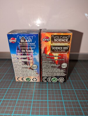 VOLCANO SCIENCE: Exploding Volcano. & ROCKET BLAST: Science By Me. Small kits!