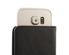 Custodia Flip Cover Con Finestra Per Brondi Amico Smartphone 4G - Pelle PU Effetto Legno, Portacarte E Supporto Custodia Flip Cover Con Finestra Per Brondi Amico Smartphone 4G - Pelle PU Effetto Legno, Portacarte E Supporto