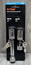 CURT Hitch And Coupler Trailer Lock Set 2in Receiver 7/8in Latch 23526