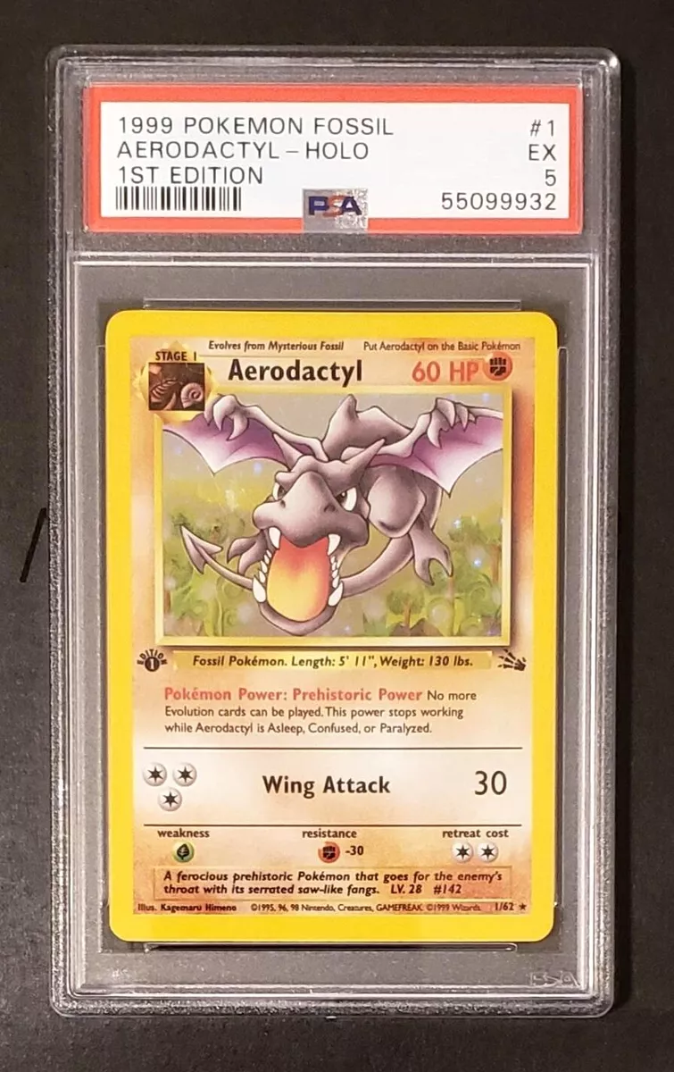 Aerodactyl-Holo 1999 Pokemon TCG Fossil #1/62 - 1999 - US