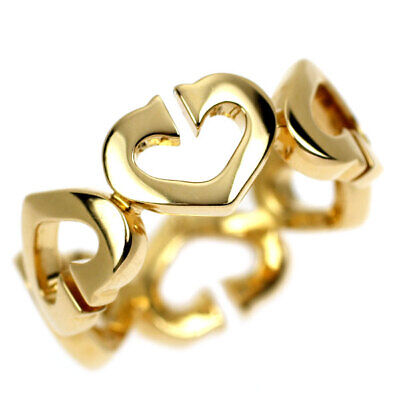 Cartier K18YG ring C heart size 48 - Auth free shipping from Cartier K18YG ring C heart size 48 - Auth free shipping from