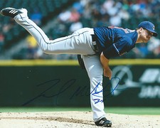 **GFA Cleveland Indians *ZACH MCALLISTER* Signed 8x10 Photo Z2 COA**