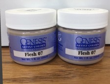 Set of 2- 1 oz Flesh 07 Genesis Heat Set Paint NEW