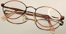 Originale JONES NEW YORK J-412 1 Eyeglasses BLACK/ROSE New Metal 52-22