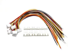 daier 20 Sets Jst Xh 2.54 4 Pin Connector Plug Male with 200mm Wire & Female ...