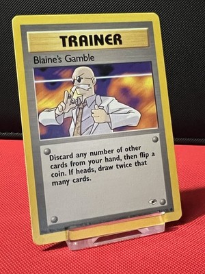 Pokemon TCG Blaine's Gamble 121/132 Common Gym Heroes
