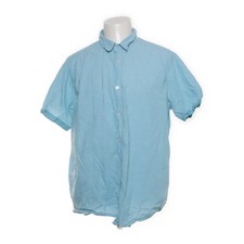 Identic Man, Kurzarmhemd, Größe: XXL, Blau, Baumwolle, Einfarbig #rMd