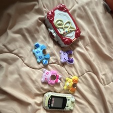 Bandai Tamagotchi Virtual Pet Device with Decorative Covers  Heart Case
