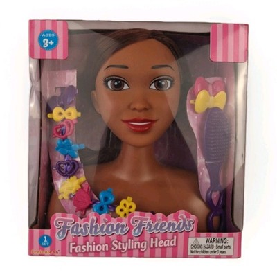 Style Friends Fashion Styling Head Playset 15pc w/ Comb, Accessories, Ext.