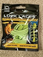 LOCK LACES Elastic Shoelace  Fastening System - Sour Green Apple