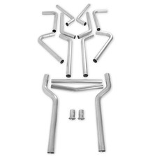 Flowmaster U-fit Universal Stainless Steel 2.50 Pipes Dual Exhaust Kit 815936