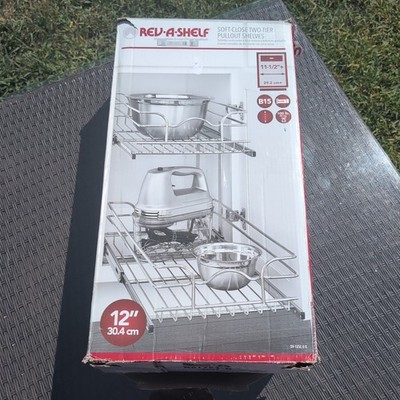 Rev-A-Shelf Soft-Close 2-Tier Pull-Out Shelves 12 Cabinet Organizer