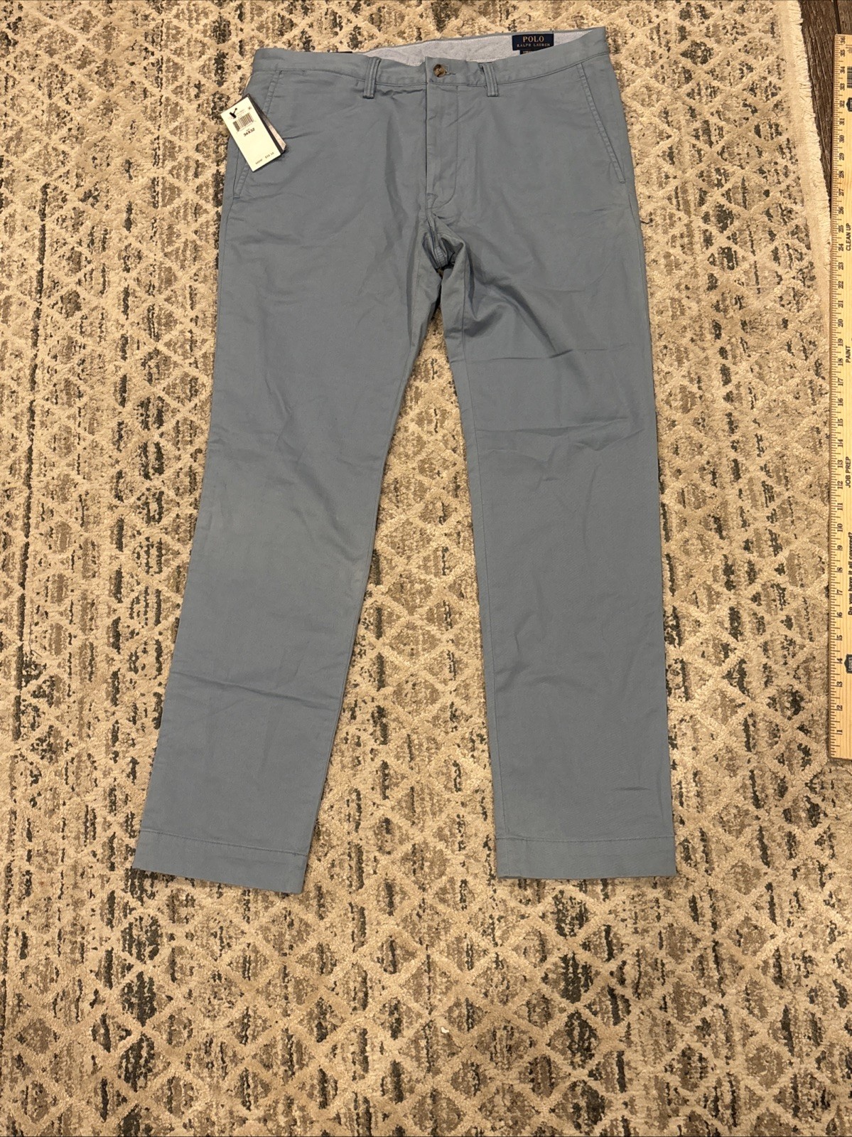 Polo Ralph Lauren Men’s Stretch Slim Fit Pants 34x32 Classic Blue New with Tags